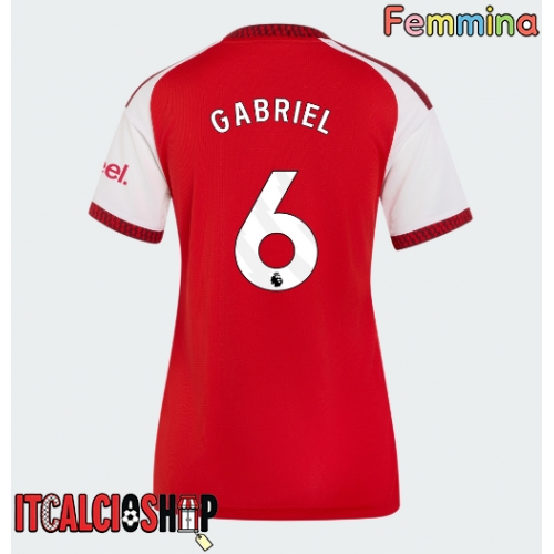 Arsenal Gabriel Magalhaes #6 Prima Maglia Femmina 2026-27 Manica Corta